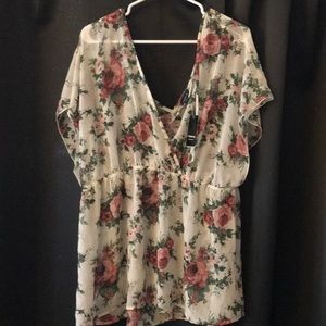 Beautiful sheer floral top